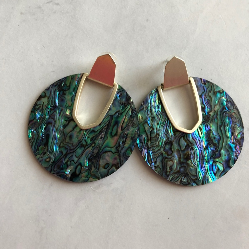 Kendra Scott Diane abalone shell and gold